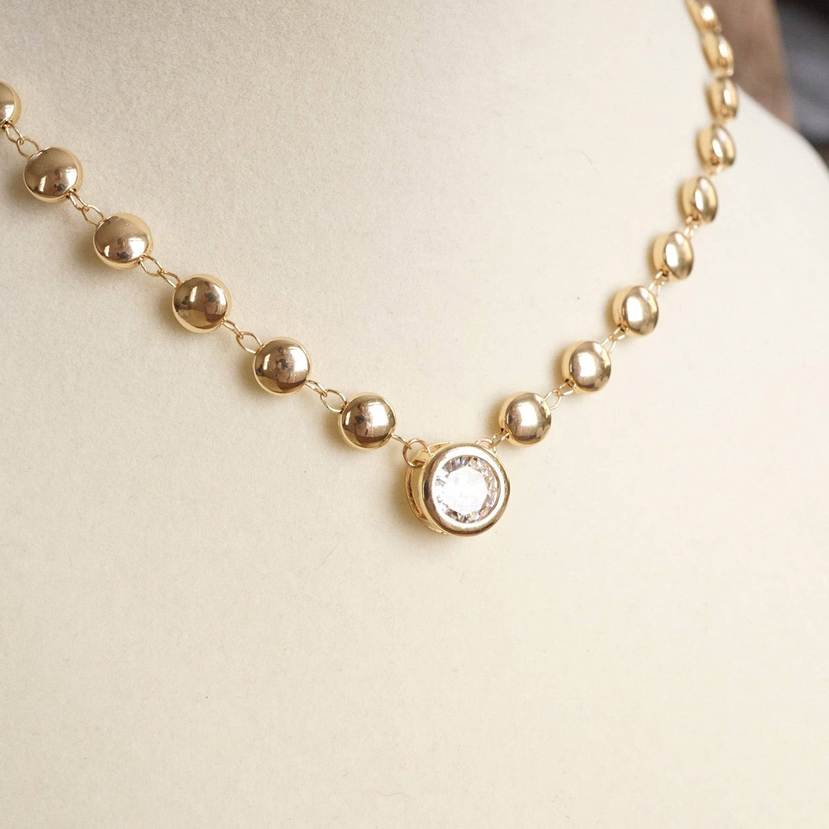 Crystal Bezel Pendant