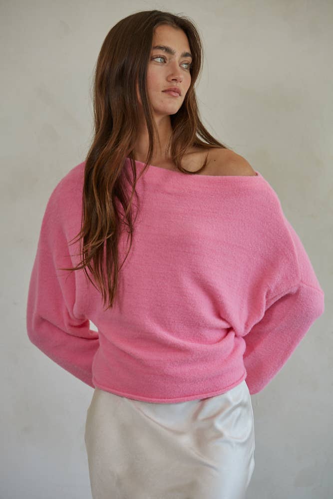 Boat Neck Pullover Top