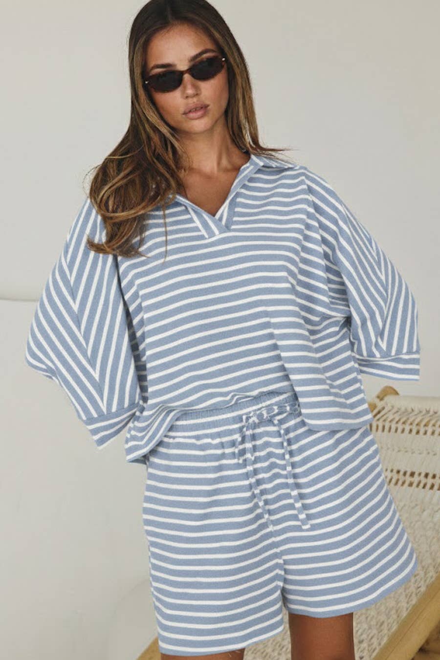 Harbor Stripe Two-Piece Set