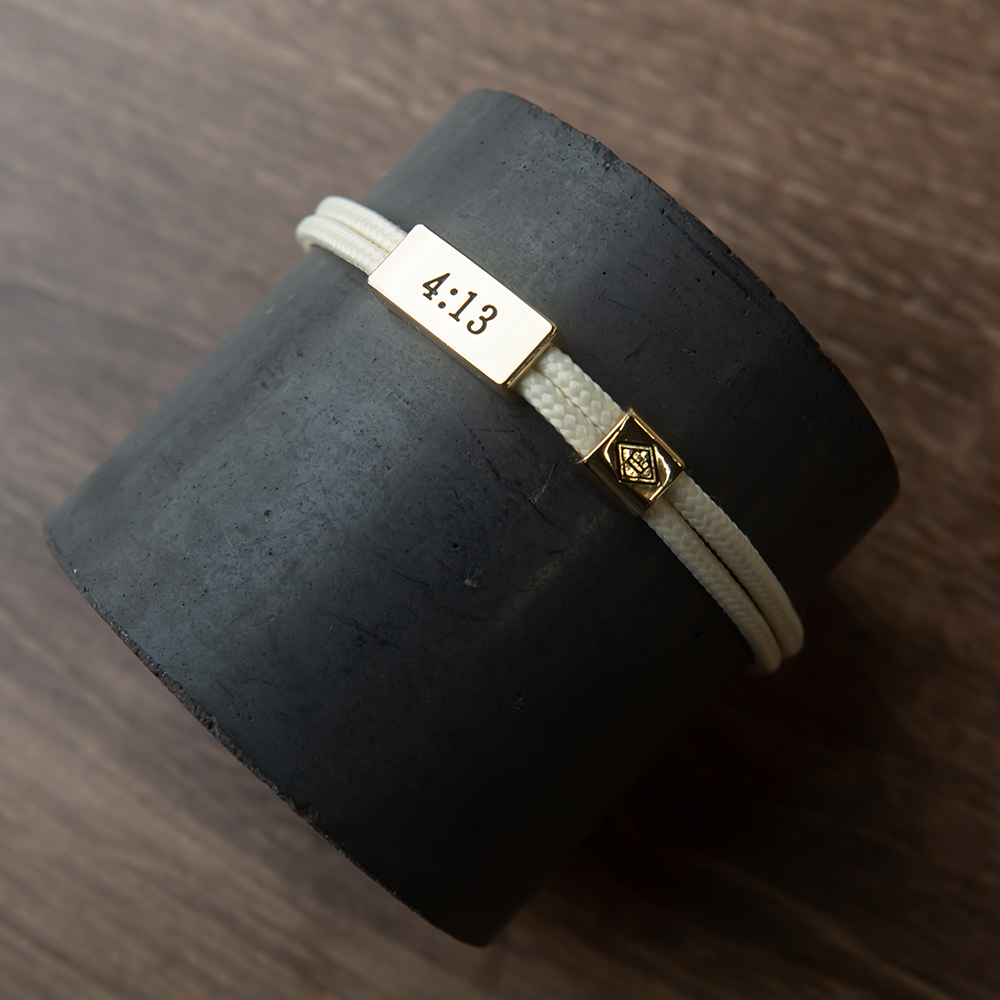Sentiment Cord Bracelet-Philippians 4:13
