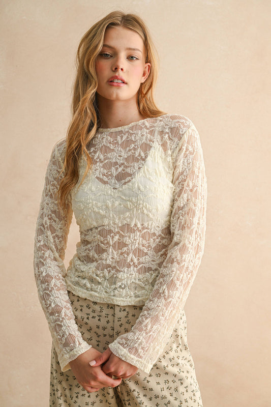 Floral Textured Top