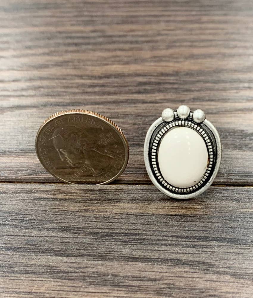 Ivory Mesa Adjustable Ring