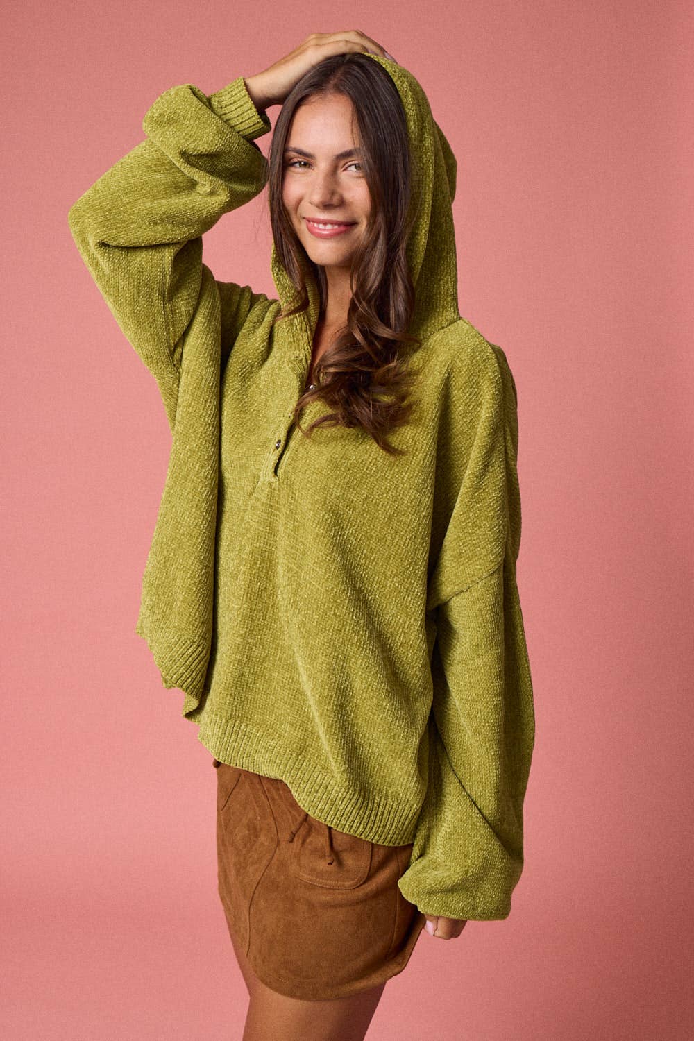 Oversized Button-Up Sweater