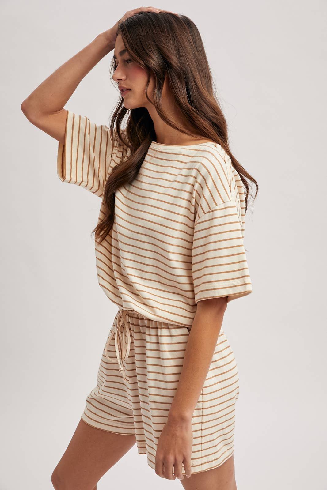 Boatneck Knit Romper