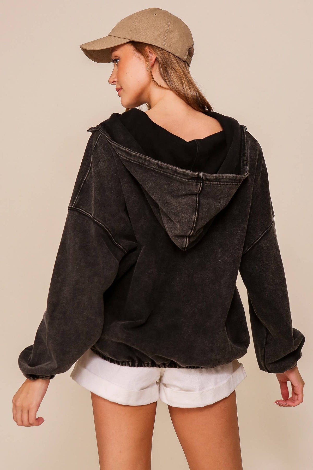 Mineral Wash Half Zip