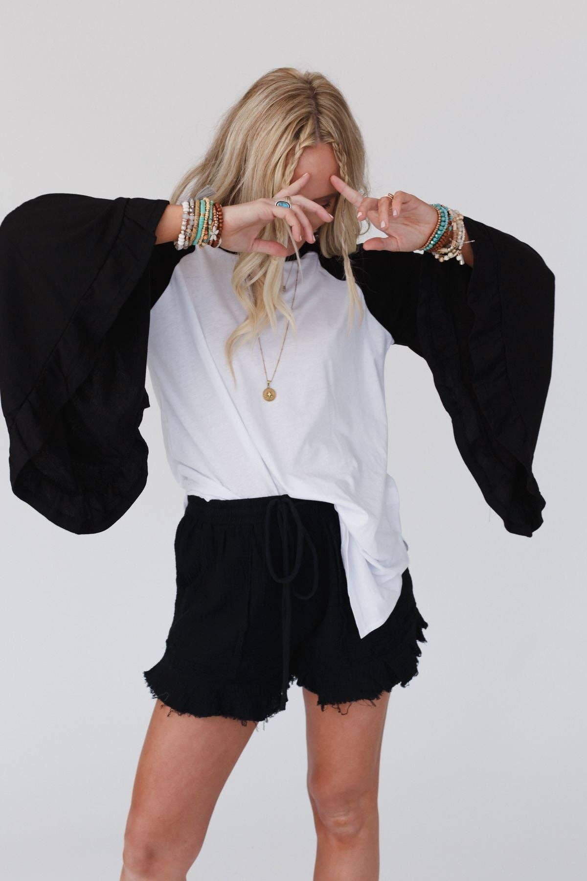 Bell Sleeve Baseball Tee