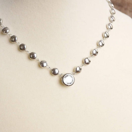 Crystal Bezel Pendant