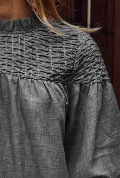 Bubble Sleeve Blouse