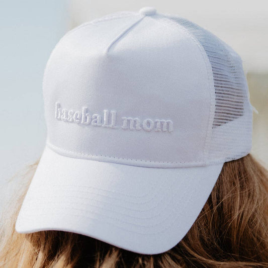Baseball Mom 3-D Trucker Hat