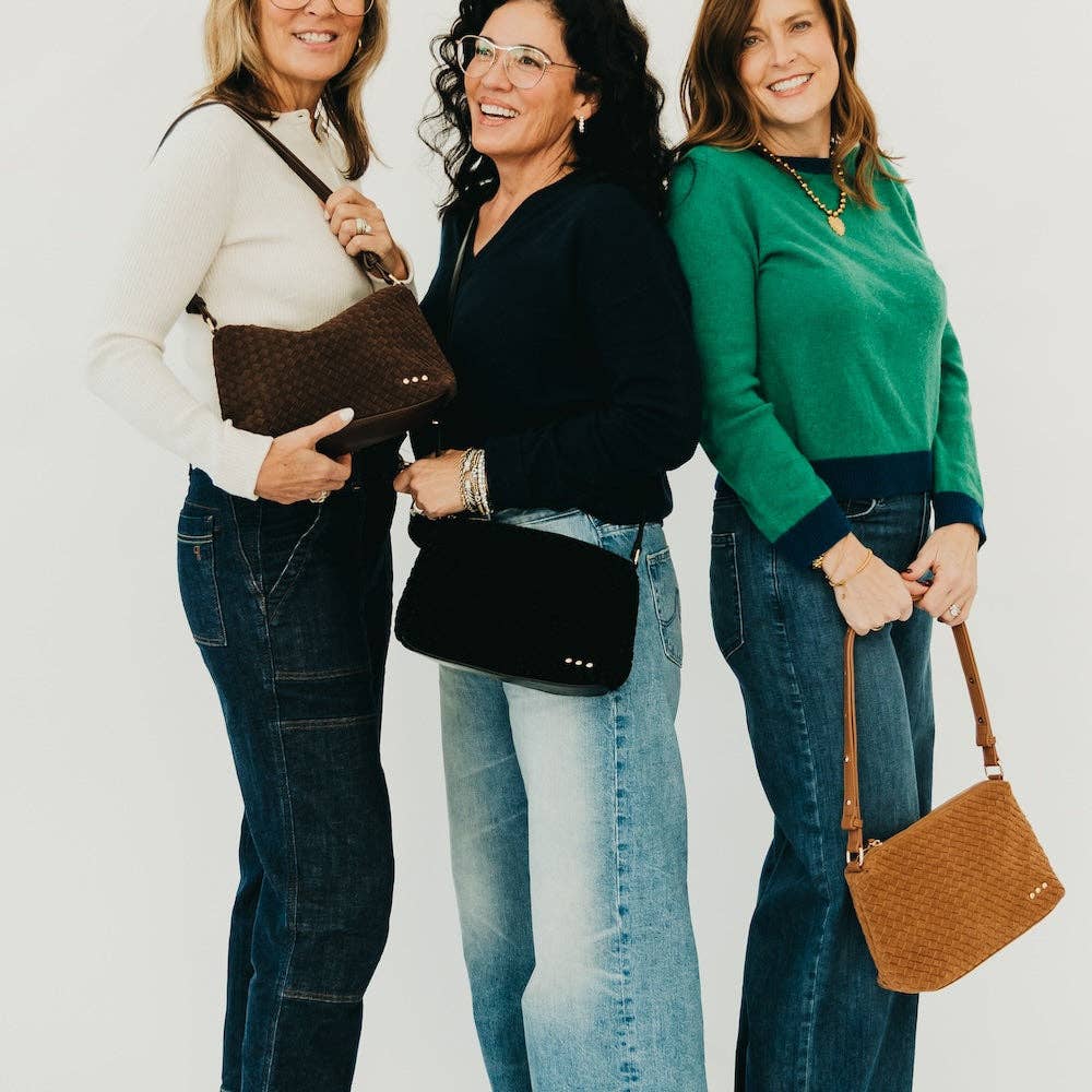 Suede Harper Shoulder Bag