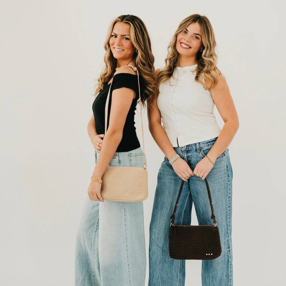 Suede Harper Shoulder Bag