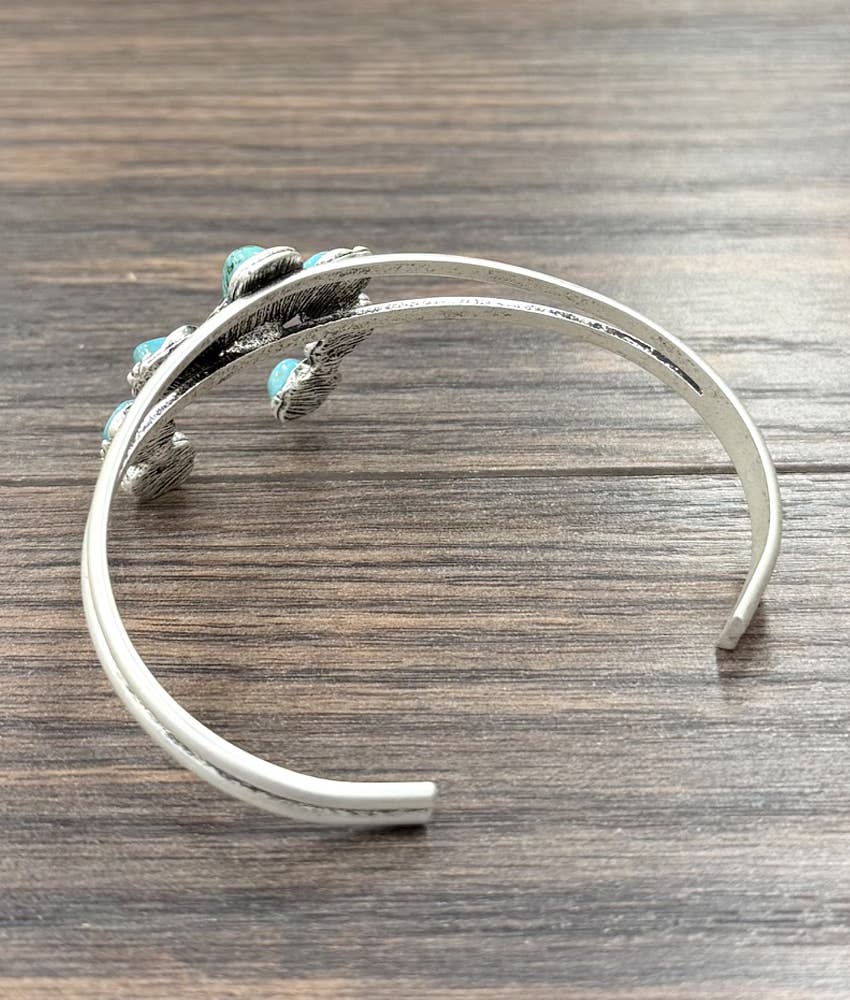 Squash Turquoise Cuff Bracelet