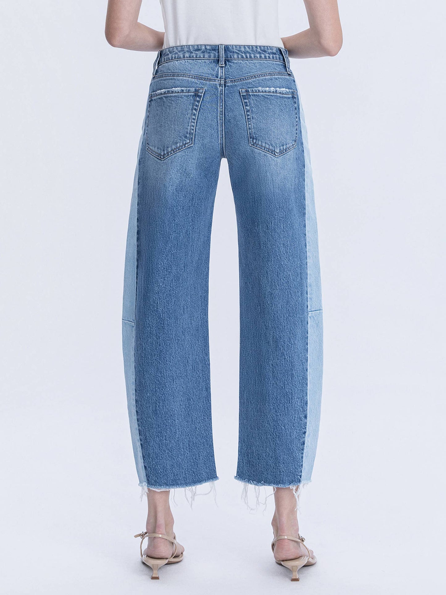 Side Hustle Barrel Leg Jeans