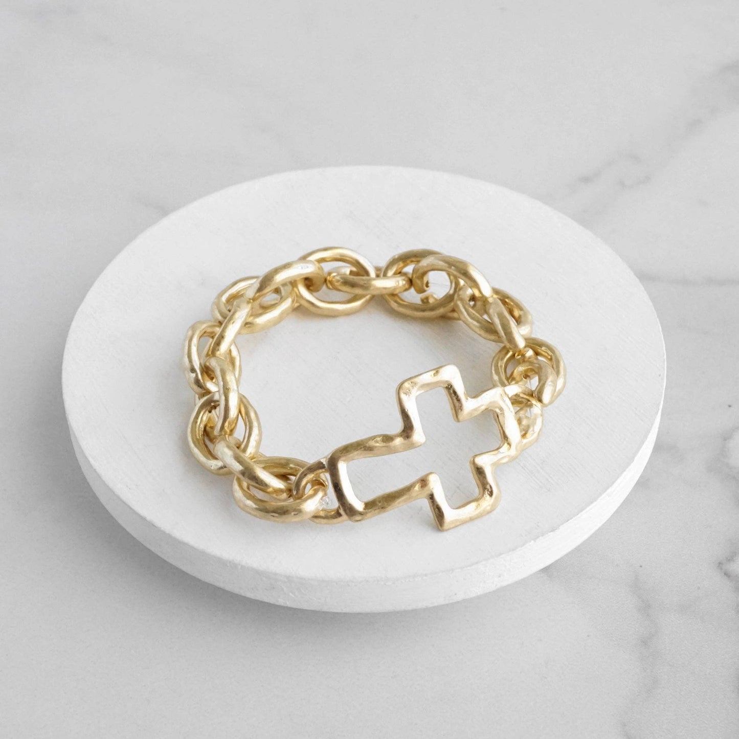 Chunky Cross Bracelet