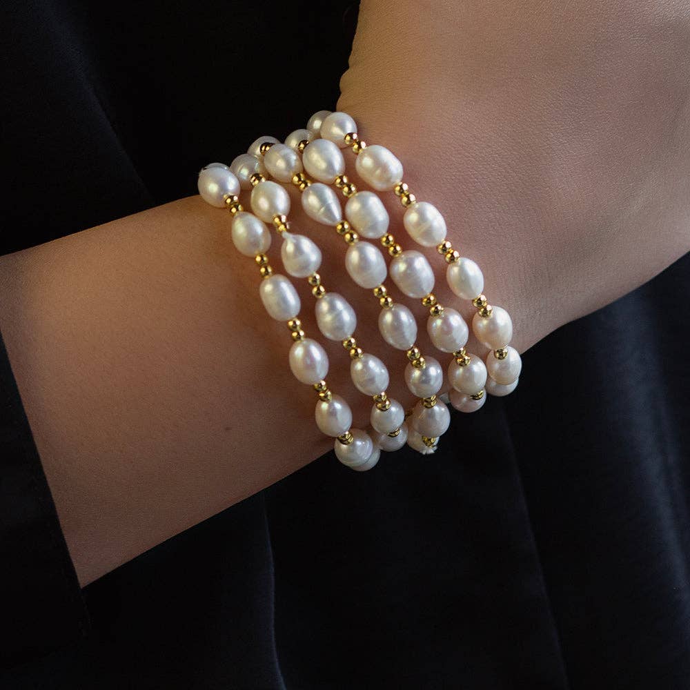 Freshwater Pearl Stretch Bracelet
