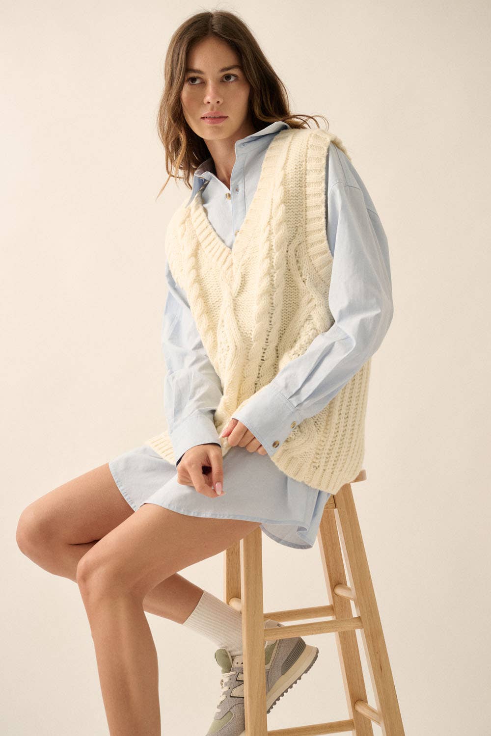 Oversized Pocket Shirt Dress